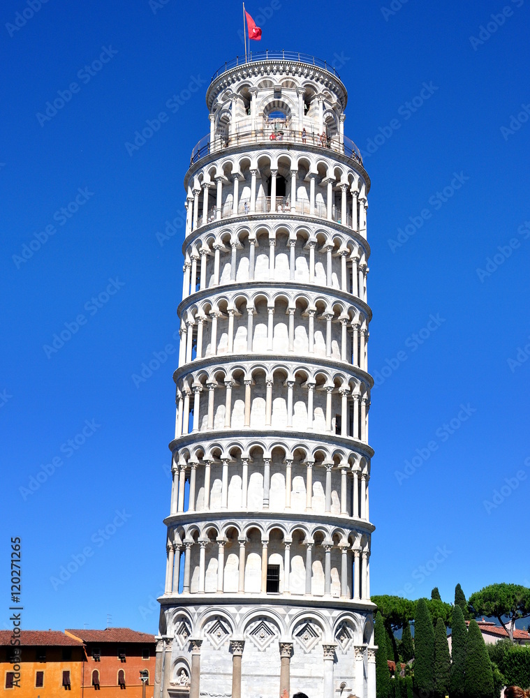 Pisa - Schiefer Turm von Pisa - das wohl bekannteste geneigte Gebäude der Welt