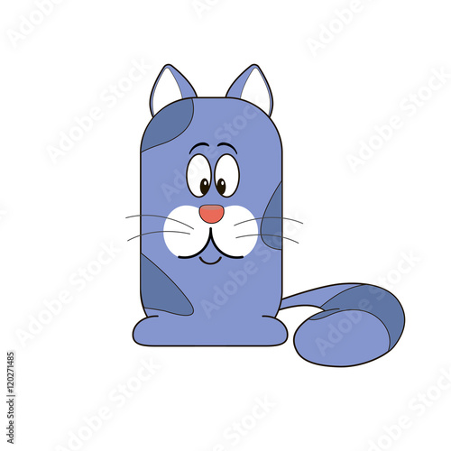 cat delighted isolated