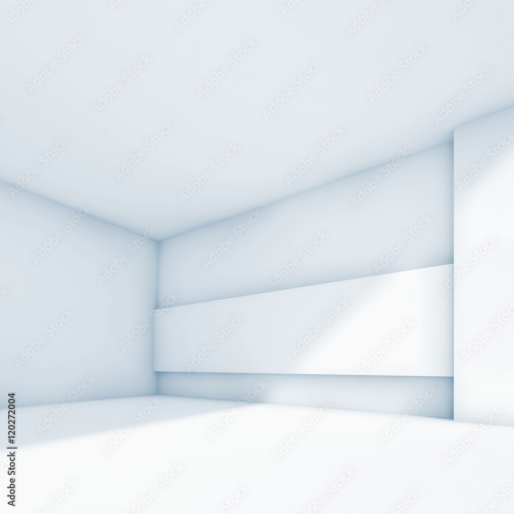 Fototapeta premium Abstract white empty open space interior