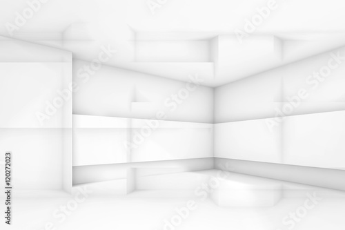 Contemporary room background. 3d