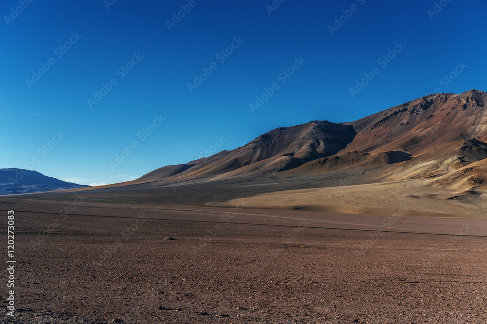 Rock formations in the Atacama desert