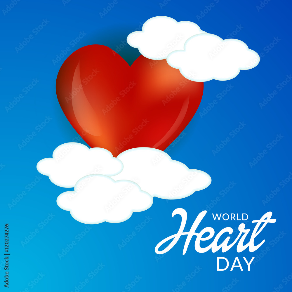 World Heart Day Background.