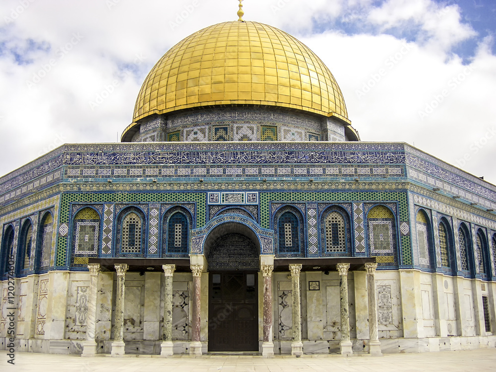 Dome of the Rock. The most known mosque in Jerusalem.
