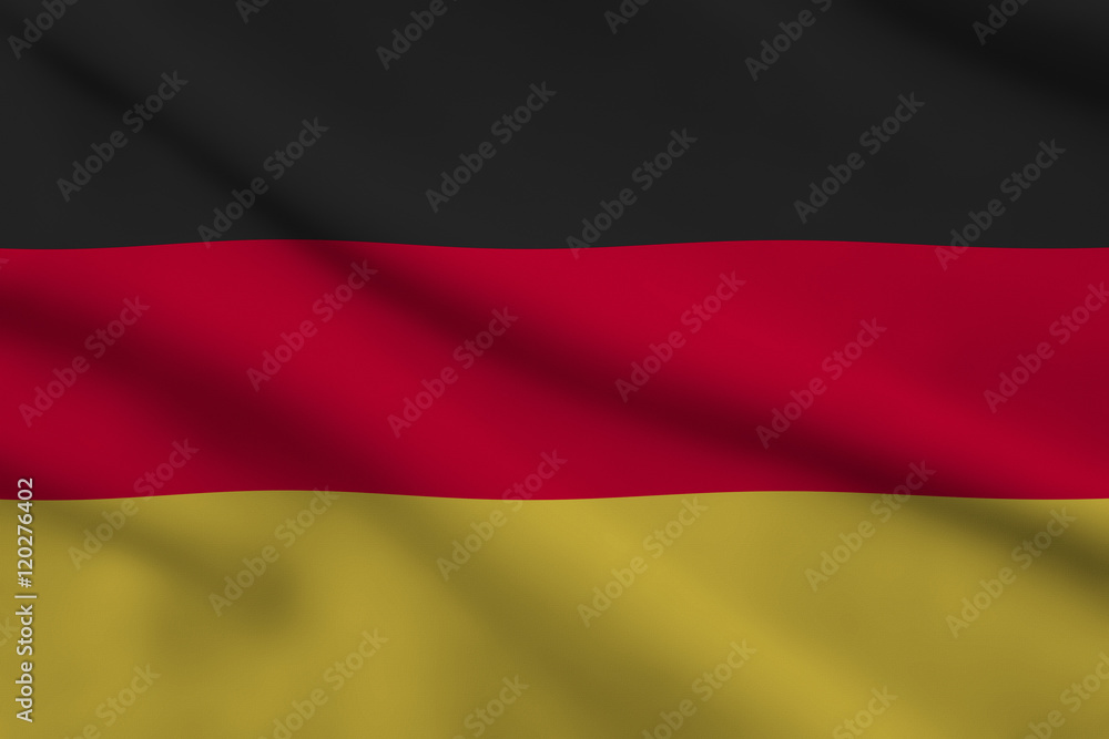 Naklejka premium Flag of Germany, Version 2: Black-Red-GOLD