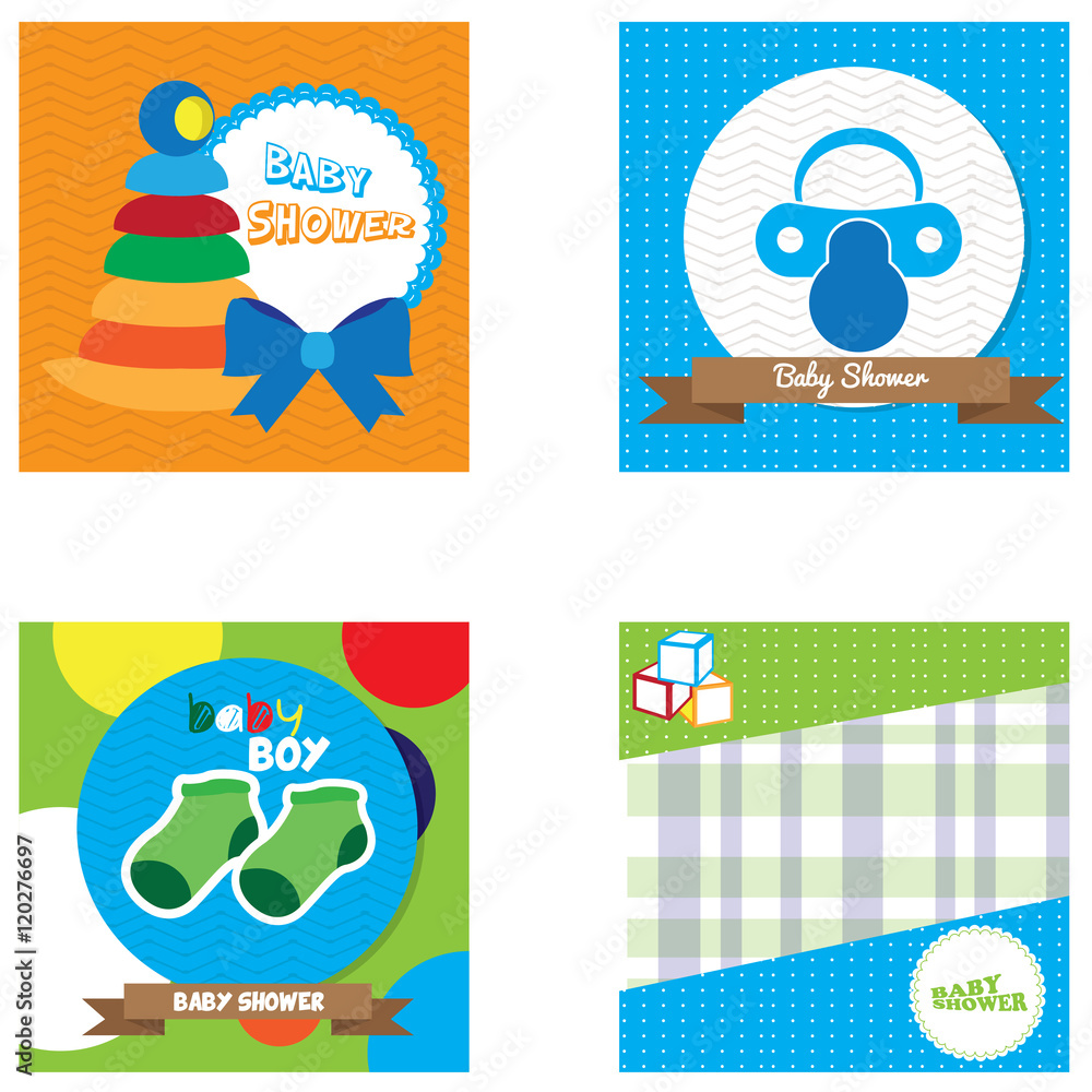 Baby shower illustrations Baby shower illustrations