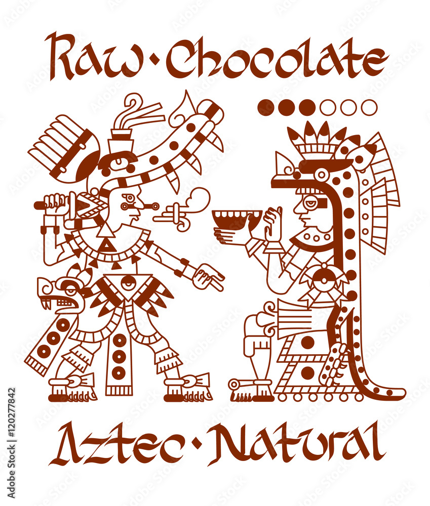 sketch drawing aztec cacao bean, leaves, nibs, pattern for choc sketch drawing aztec cacao bean, leaves, nibs, pattern for choc