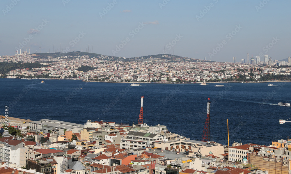 Bosphorus Strait in Istanbul City
