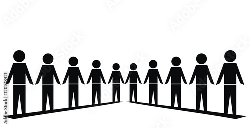 figure, black silhouette, vector icon