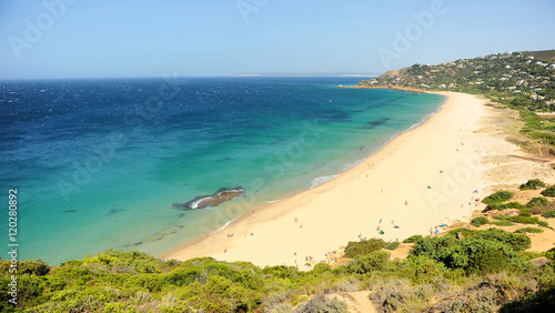 Fototapeta Naklejka Na Ścianę i Meble -  Playa de los Alemanes en Zahara de los Atunes, playas de Cádiz, España