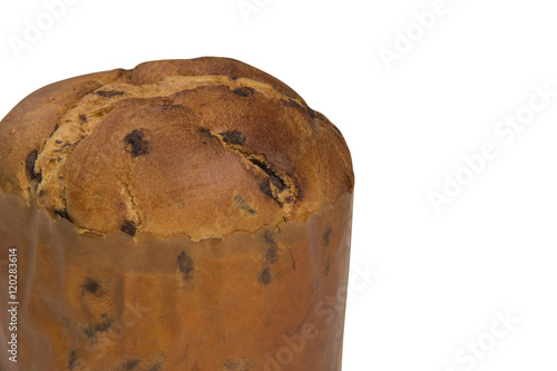 Sweet panettone, typical Italian dessert for Christmas