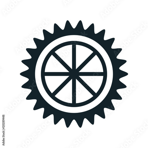 gear cogwheel power transmission mechanic. vector illustration