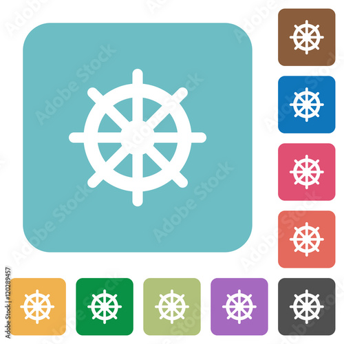Flat steering wheel icons
