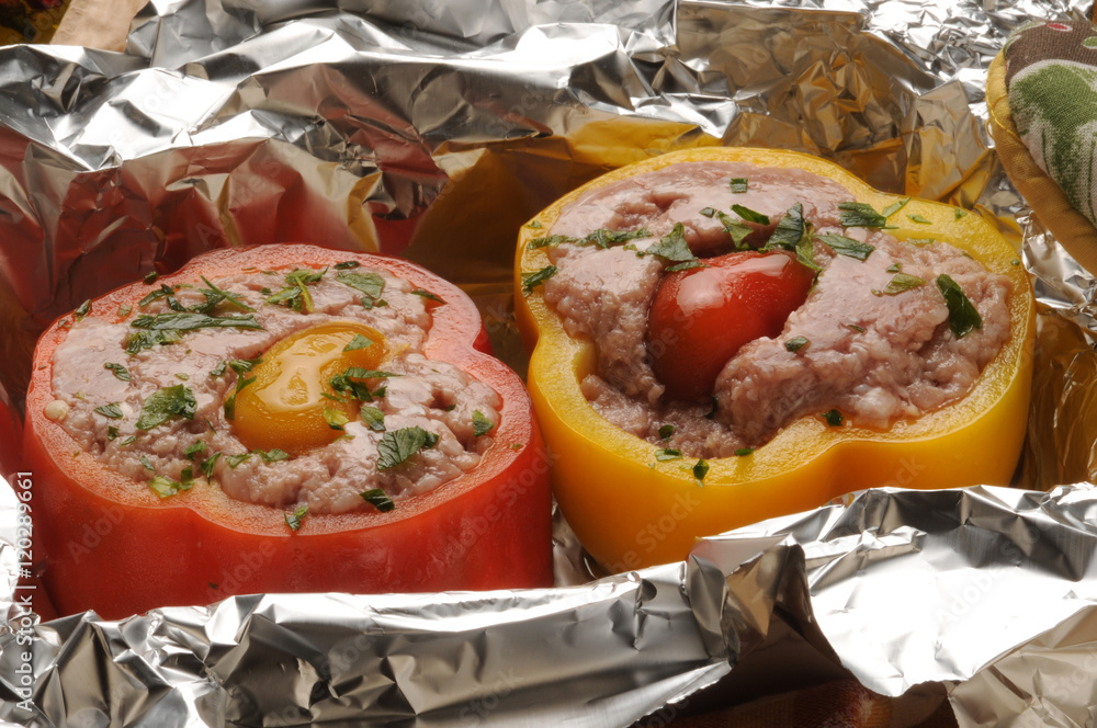 Stuffed peppers ớt nhồi Peperoni ripieni Nadziewane papryki Gefüllte ...