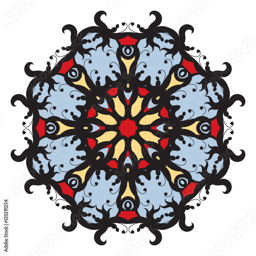 Mandala on isolated background. 