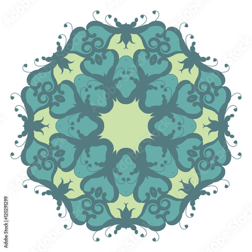 Mandala on isolated background. 