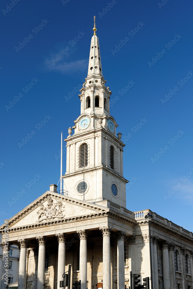 St Martin-in-the-Fields church in London, England.