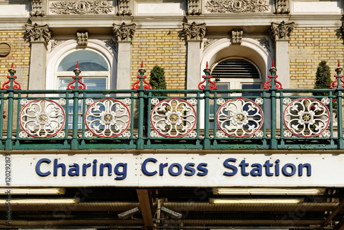 Εκτύπωση καμβά Charing Cross station, London, England.
