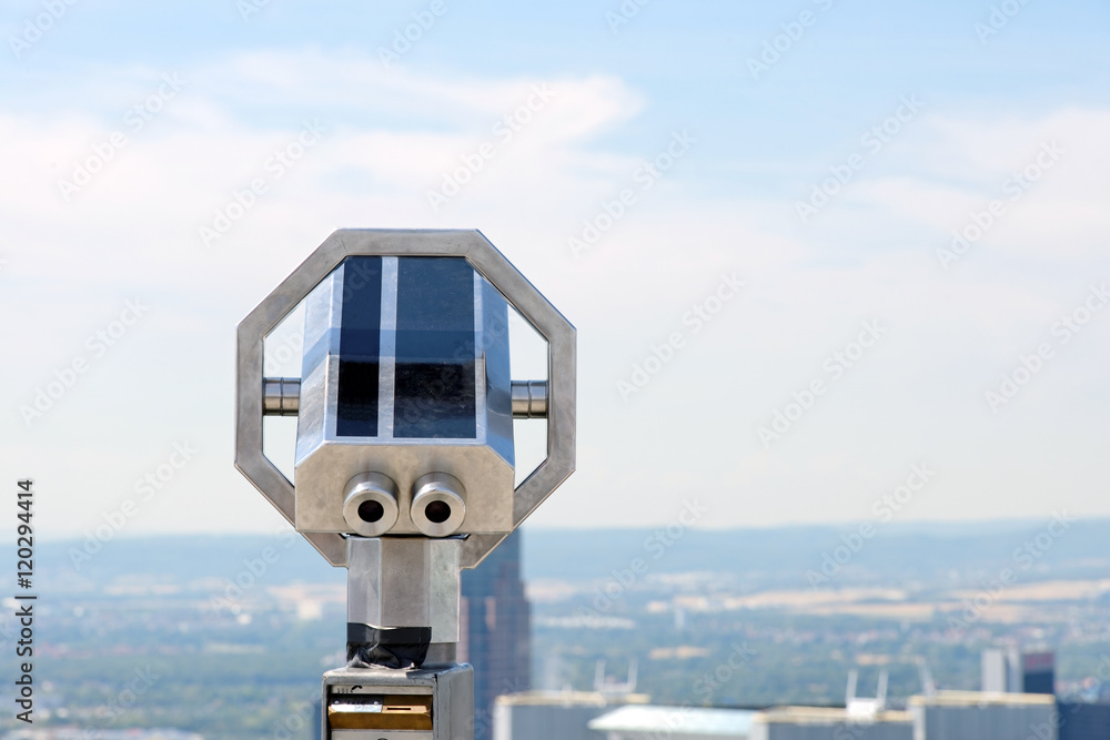Spyglass on a skyscraper.