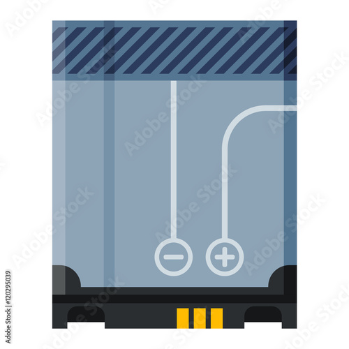 Batterie vector icon isolated