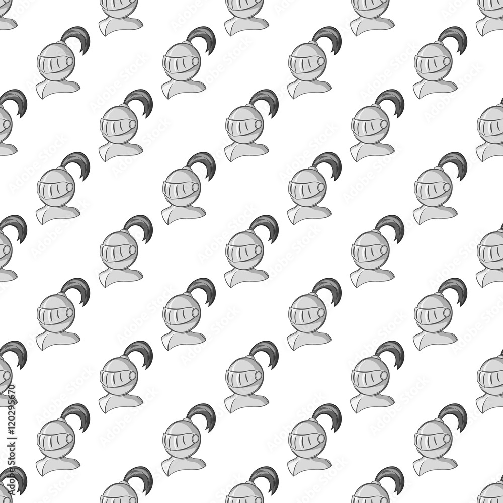 Medieval battle armor seamless pattern on white background. Protection design vector illustration Medieval battle armor seamless pattern on white background. Protection design vector illustration