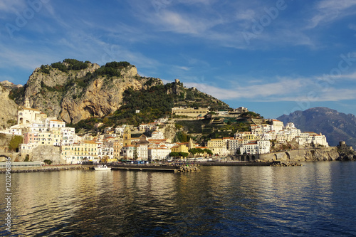 View of Amalfi from the harbour.