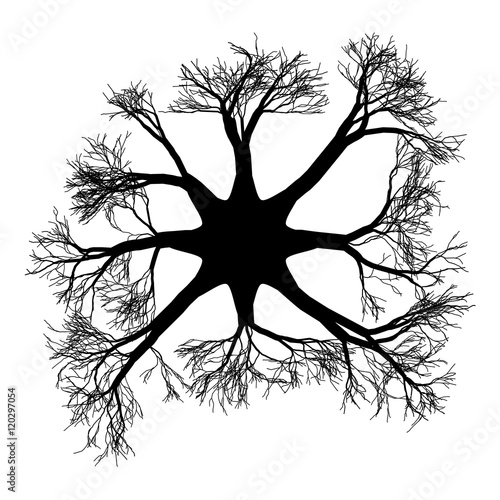Abstract vector illustration like Zika virus