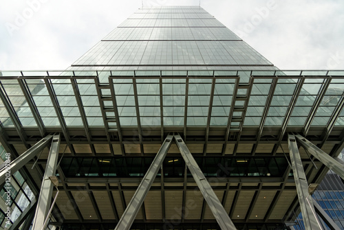 The famous office building - The Cheesegrater (Leadenhall Building) in the City of London, one of the leading centers of global finance. photo