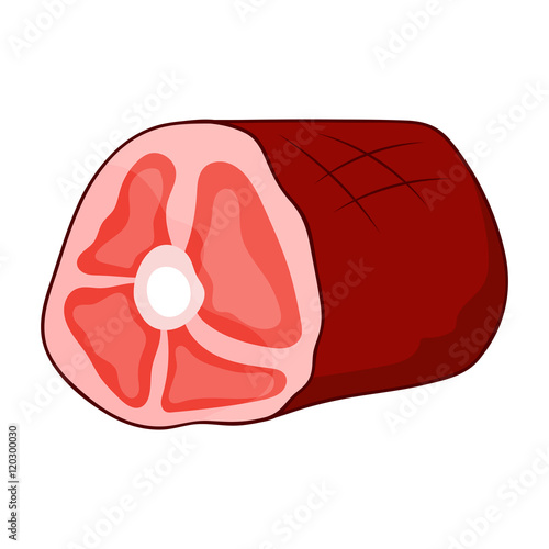 meat isolated illustration