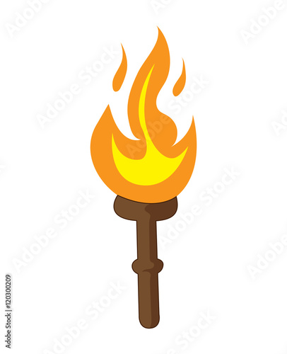 torch isolated illustration