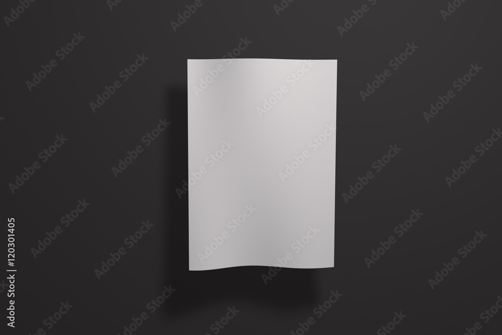 Mock up poster on dark background. Poster standart format A5 / A4 / A3 / A2 / A1/ A0. Three-dimensional rendering. Mock up poster on dark background. Poster standart format A5 / A4 / A3 / A2 / A1/ A0. Three-dimensional rendering.