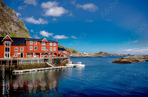 Landscape of Lofoten Island...