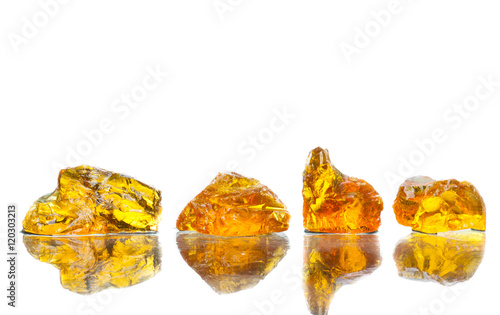 Rubber wood, yellow rubber from trees, wood resin.