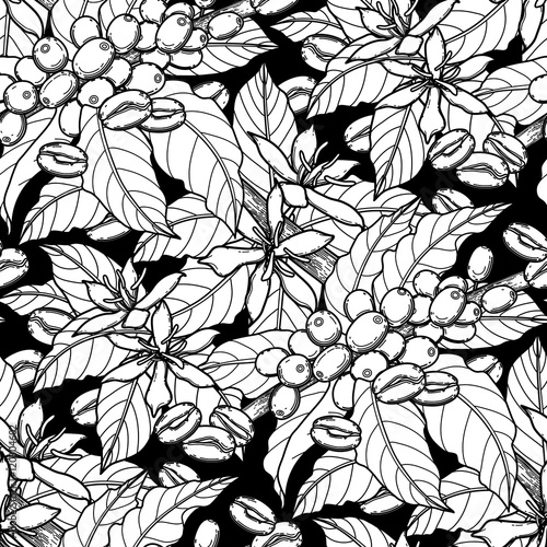 Graphic coffee pattern