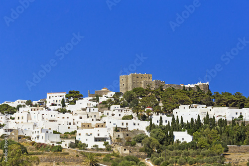 Patmos island monastery of st Ioannis in Chora city, Greece