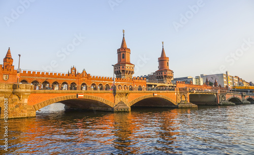 Most beautiful Bride over River Spree in Berlin - called Oberbaumbruecke