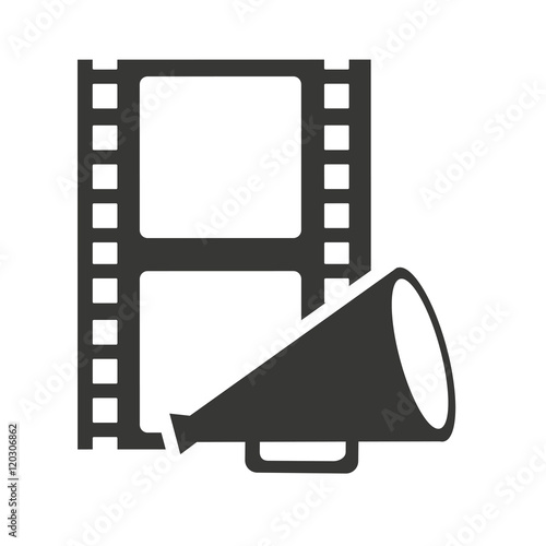 tape record with cinema icon vector illustration design