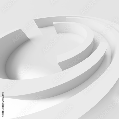 White Circular Design