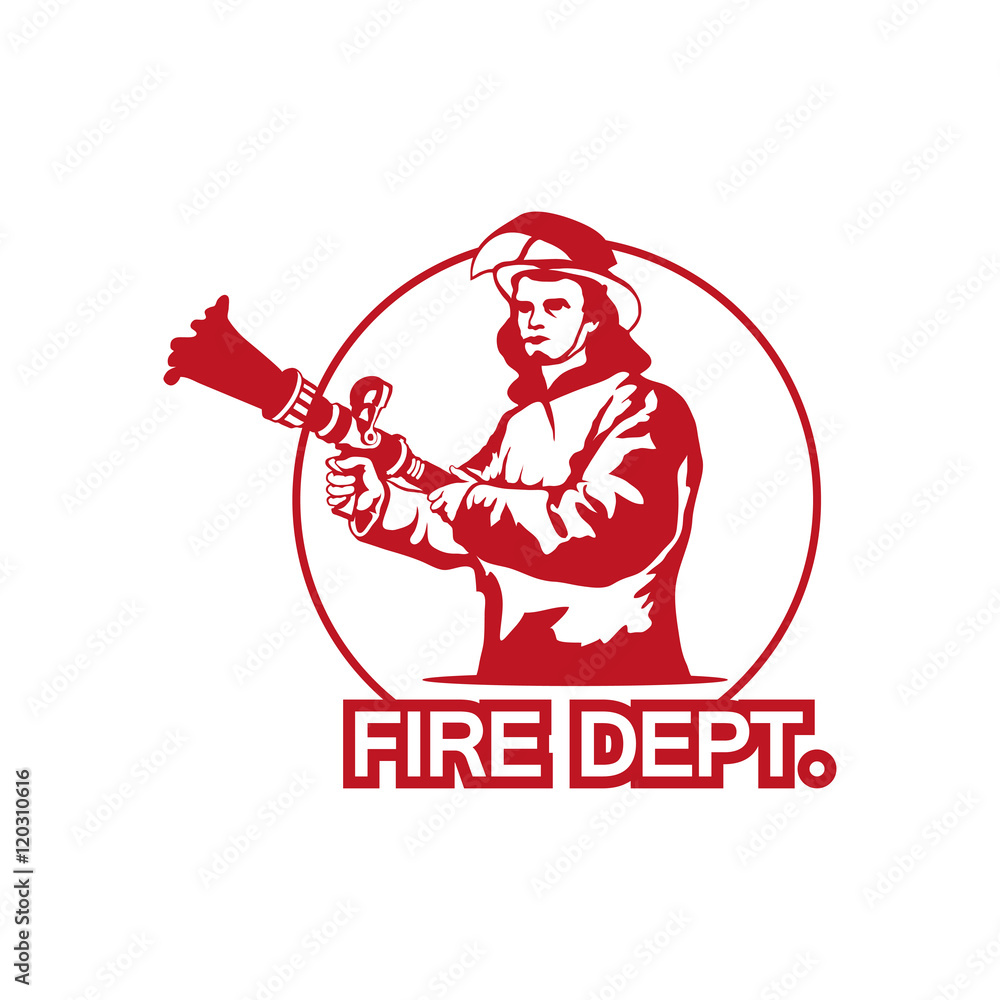 Fototapeta premium firefighter logo