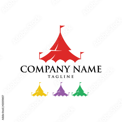 Circus Carnival Party Logo Icon Vector