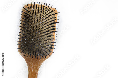 Hair Brush with tangled hair