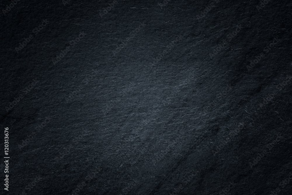 Fototapeta premium Dark grey black slate background or natural stone texture.
