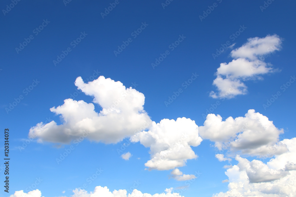 Obraz premium white clouds in the blue sky background