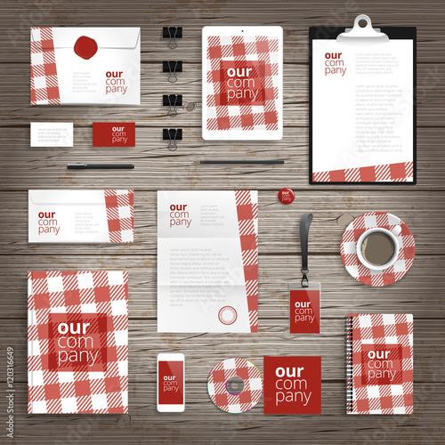 Corporate identity print template