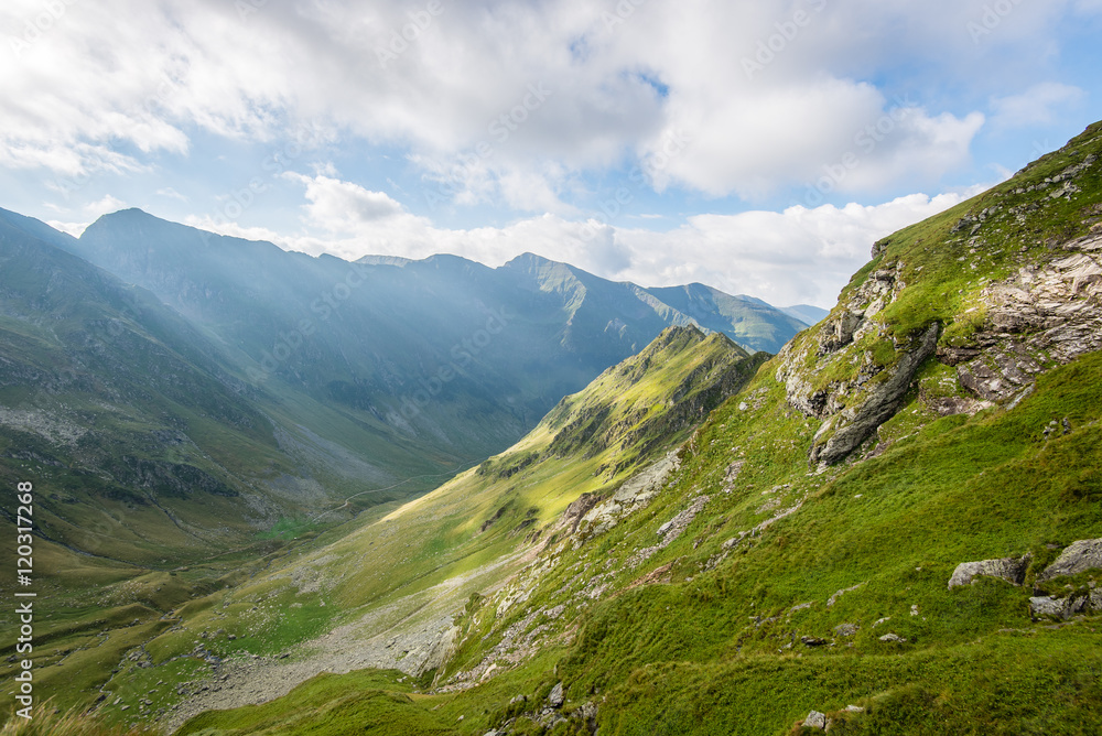 Fototapeta premium Fagaraš mountains in Southern Carpathians, Romania