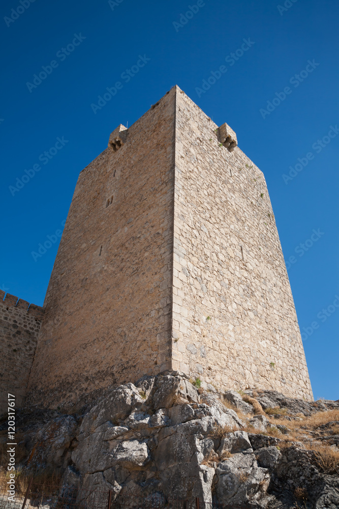 tower in Santa Catalina Castle in Jaen