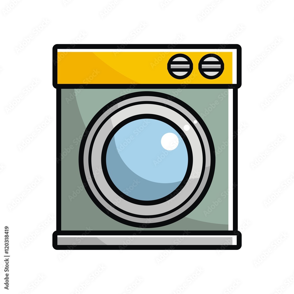 Washing machine illustration vector