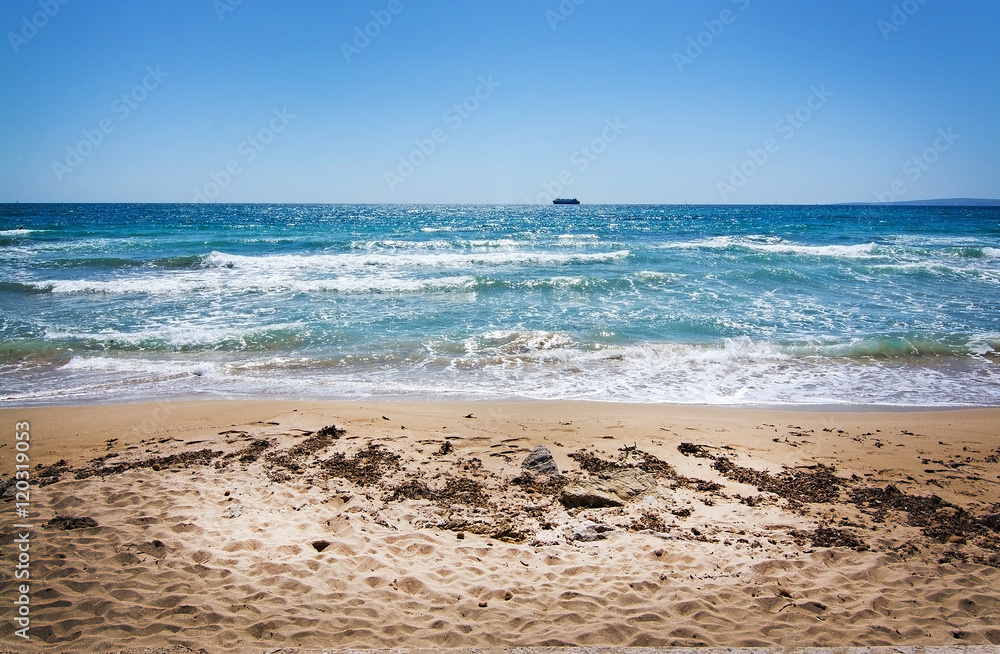 Sandy beach in Palma
