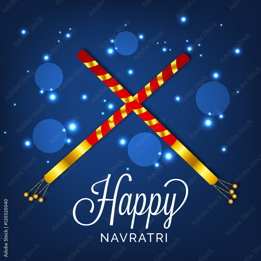 Naklejka premium illustration Navratri or Happy Diwali festival 