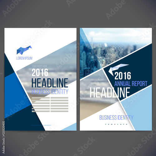 Vector template design annual report 2017