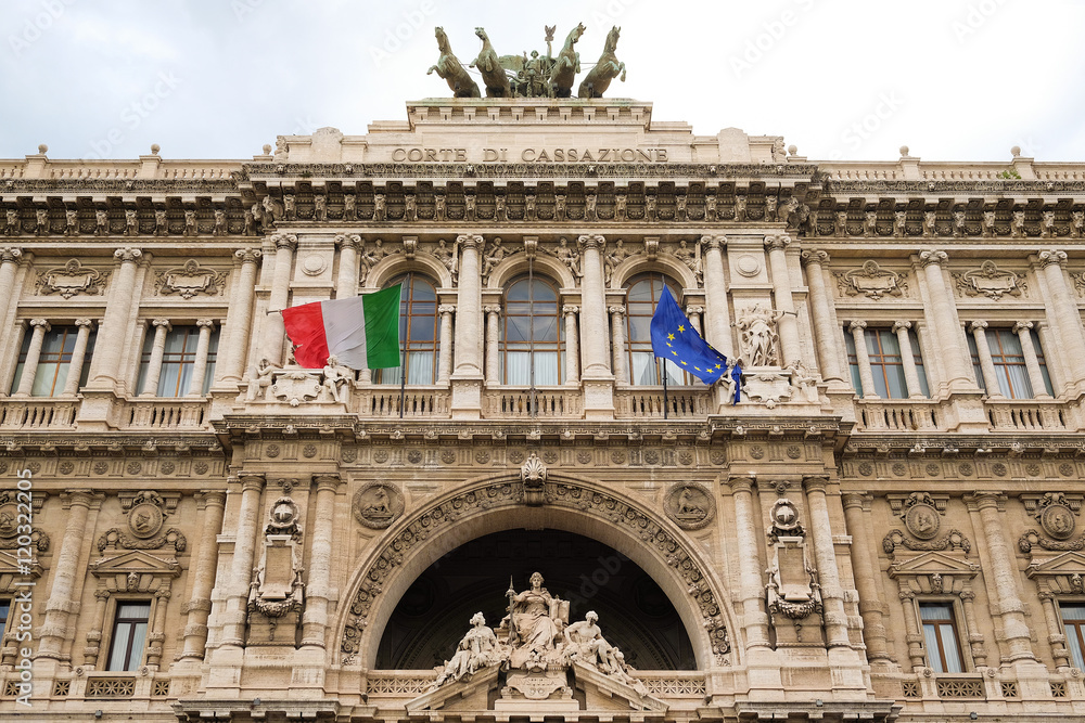ROME, ITALY -AUGUST, 7, 2016: The Palace of Justice in Rome, Italy.